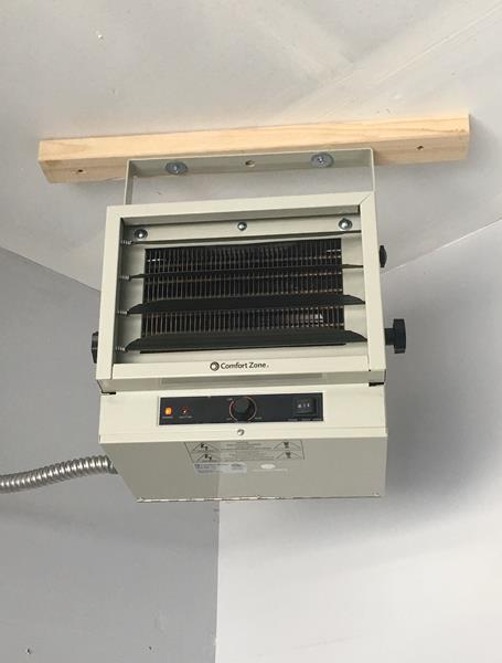 Electrical Garage Heater Installation in Longmont