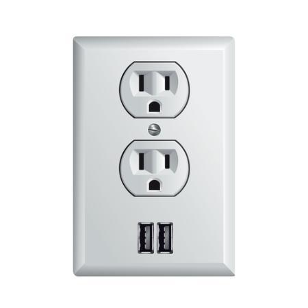 Usb wall outlet