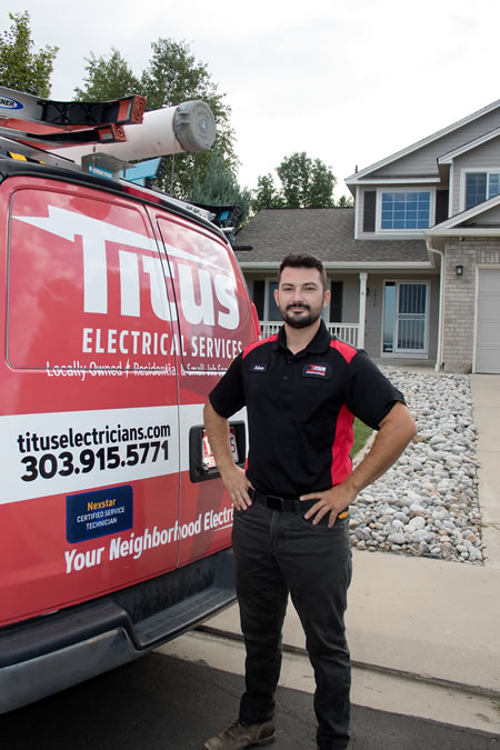 Erie CO electrician giving an estimate