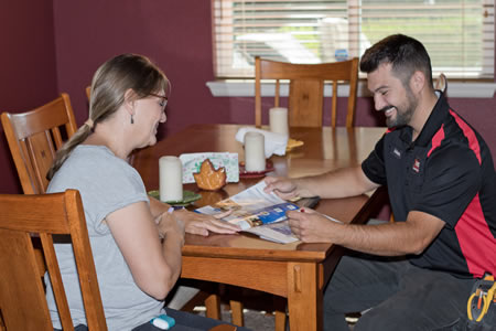 Erie CO electrician giving consultation