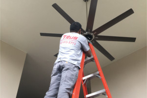 Ceiling fan installation